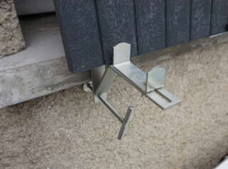 Malette de rallonge d'appui de fenêtre en situation