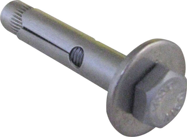CHEVILLE SERRU Inox avec vis tête hexagonale