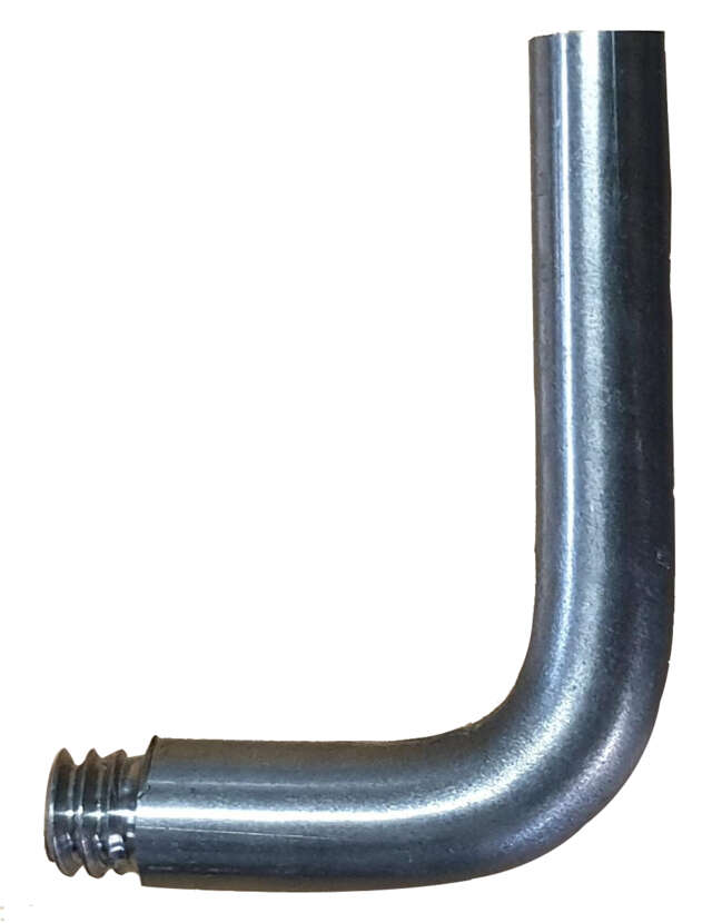RACCORD COUDÉ Zingué blanc