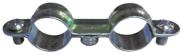 Collier double zingué blanc