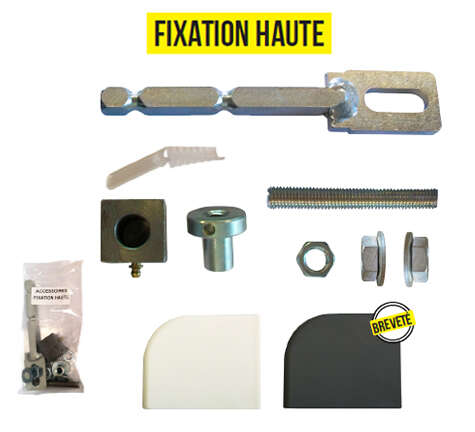 Pivot de portail à la résine pour portail acier sans seuil - Fixation Haute