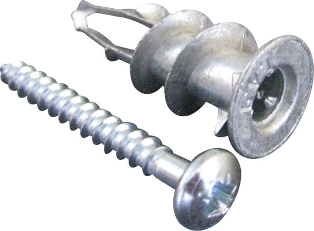 CHEVILLE PLAK MÉTAL + vis tête ronde