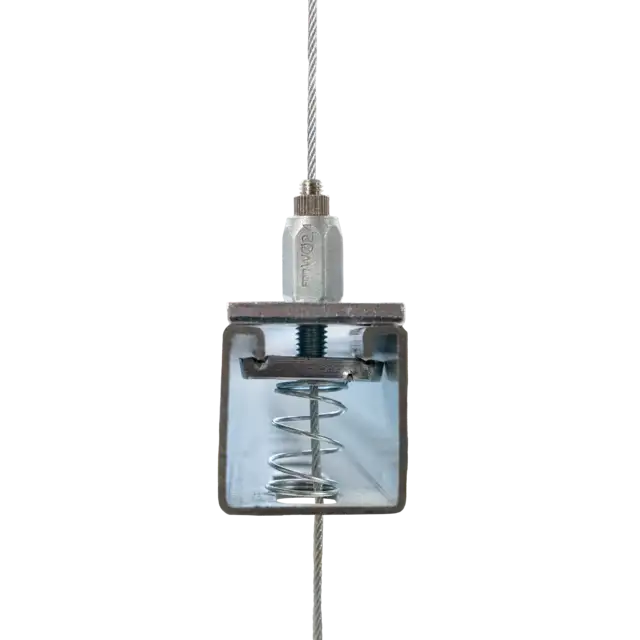 Suspente clim 41 x 41 - vue en coupe